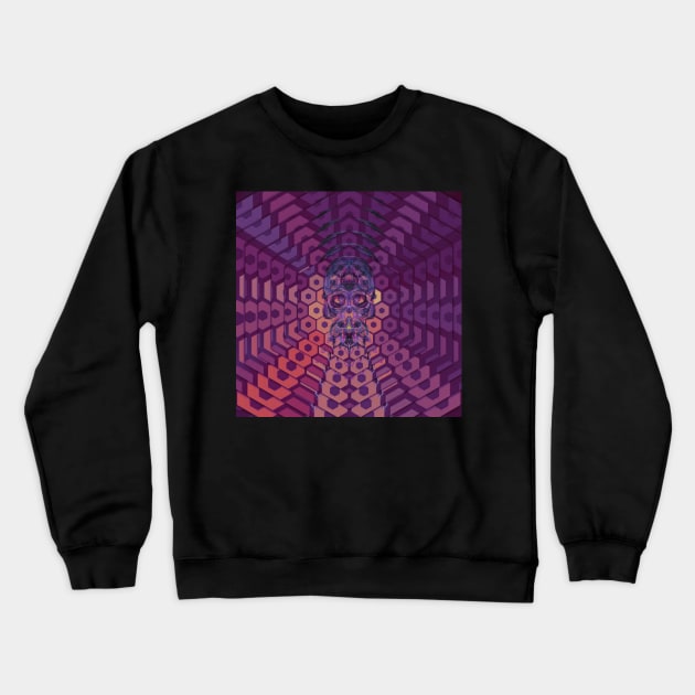 Electroluminated Skull Radiate - Orchard Crewneck Sweatshirt by Boogie 72